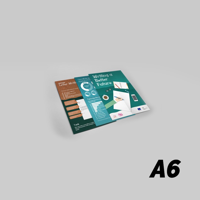 Foglio A4 prefustellato per 4 cartelli e volantini (formato A6) 100 pezzi